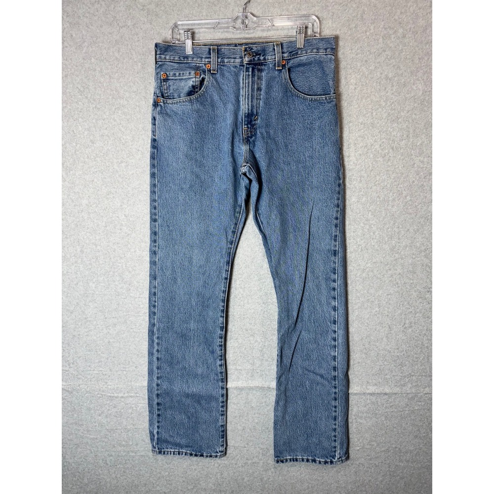 Levi's 517 Jeans Men 32X34 Blue‎ Denim 100% Cotton Pockets Straight Leg Zip Fly